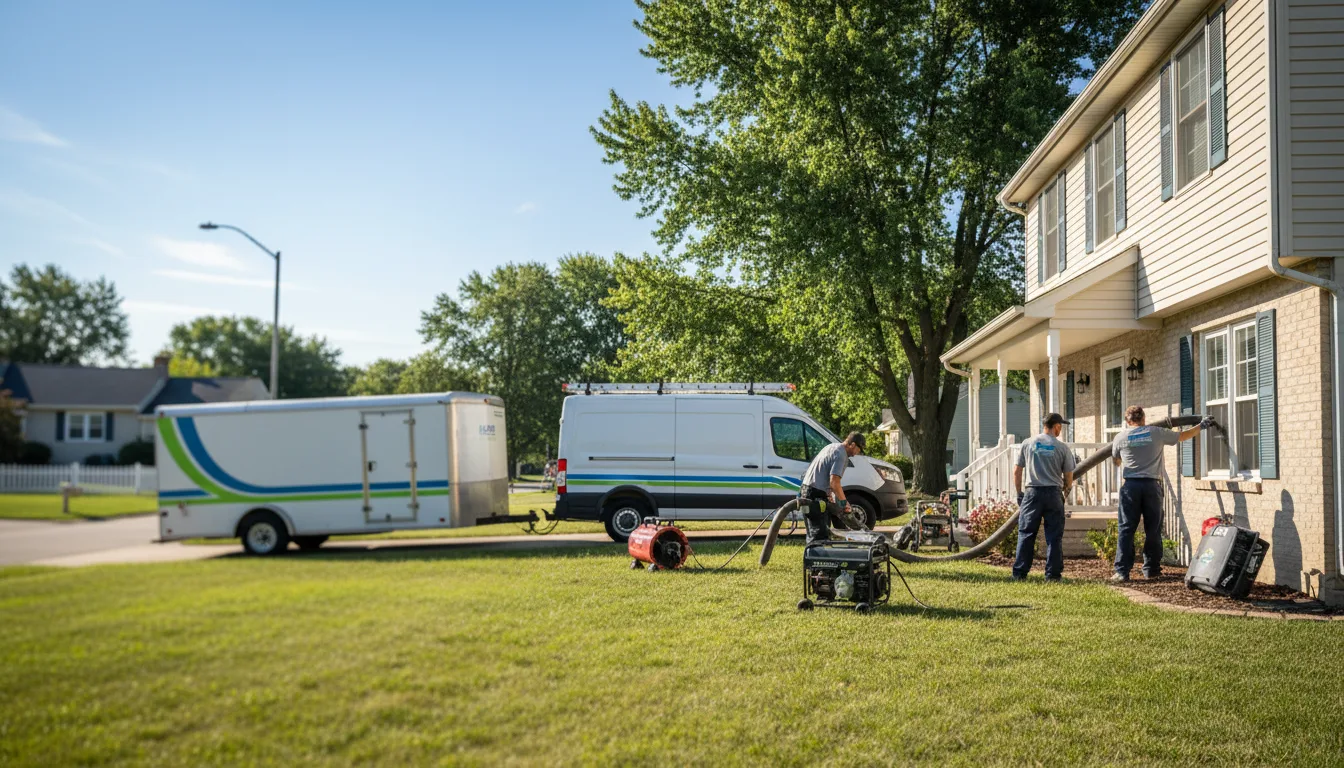Flooded Basement Restoration And Cleanup With Repair in Walsh, IL near me